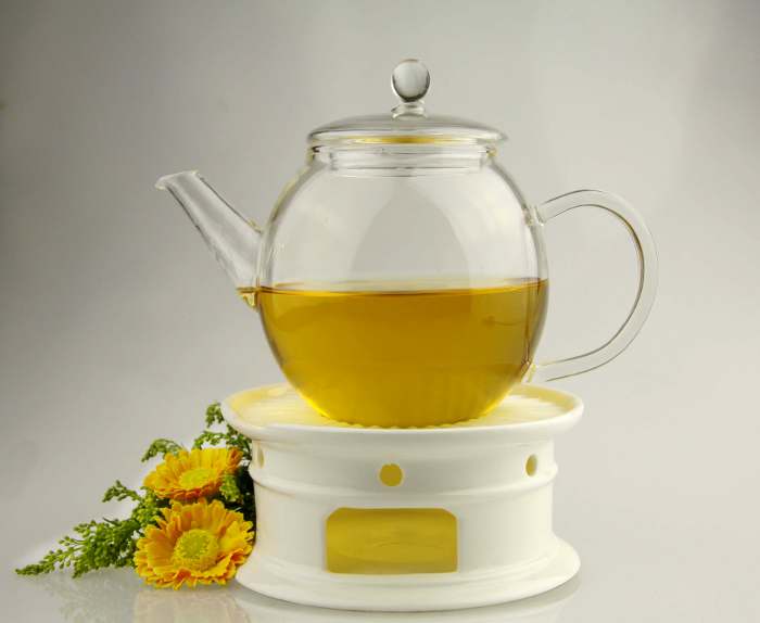 Ultra White Ceramic Teapot  Warmer 